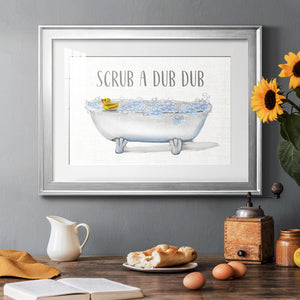 Scrub A Dub - Modern Framed Art Print