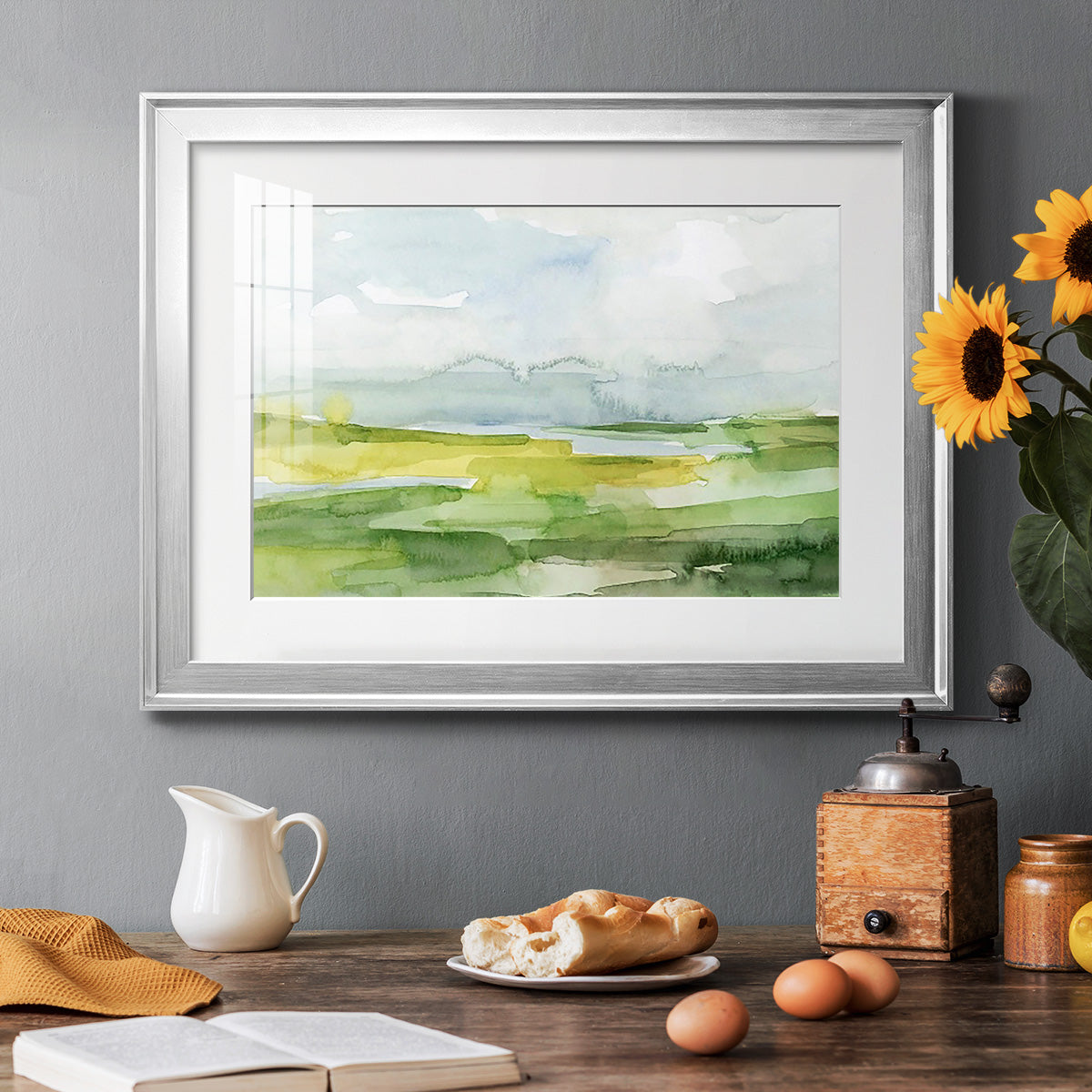 Watery Lowlands II Premium Framed Print - Ready to Hang