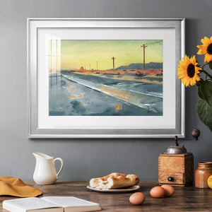 Deserted Highway I - Modern Framed Art Print