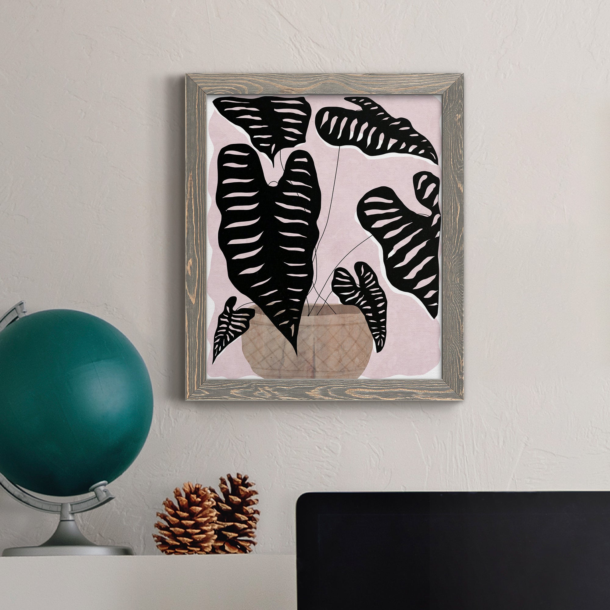 Potted Plant II - Premium Canvas Framed in Barnwood - Ready to Hang