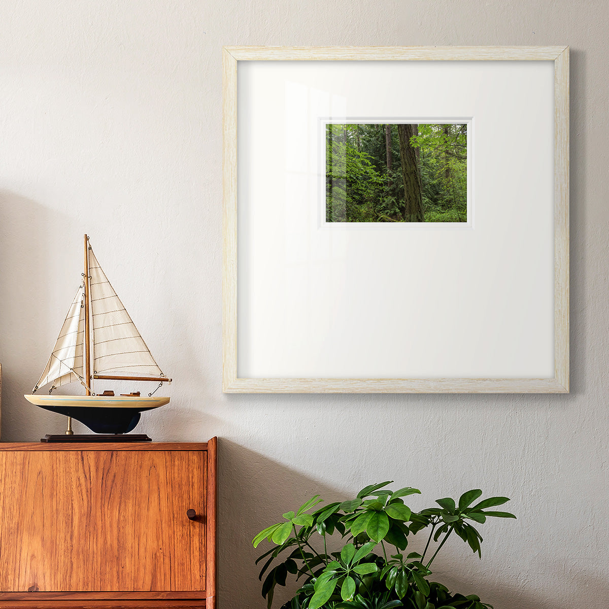 Calm of the Forest Premium Framed Print Double Matboard