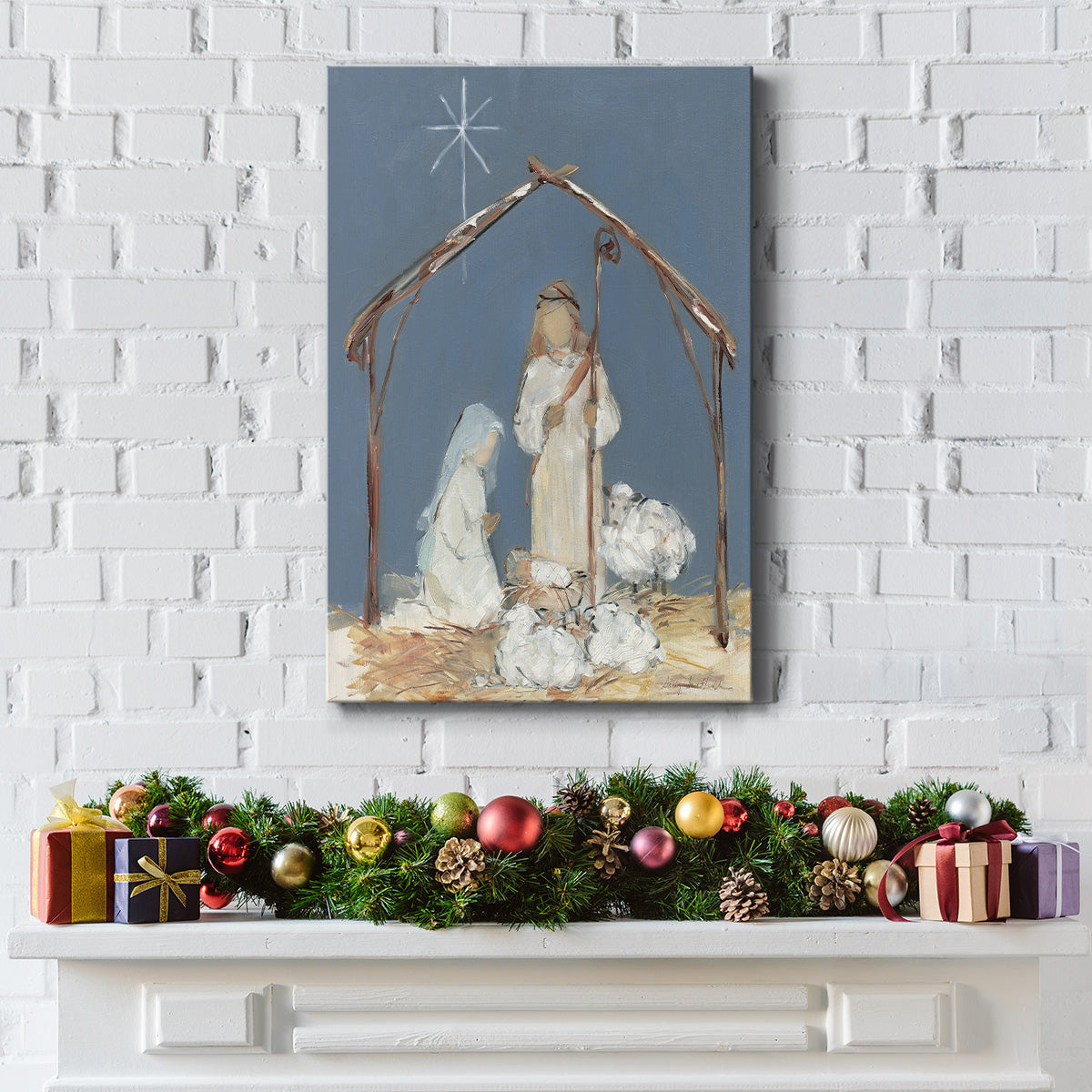 Twilight Nativity Prayer - Gallery Wrapped Canvas