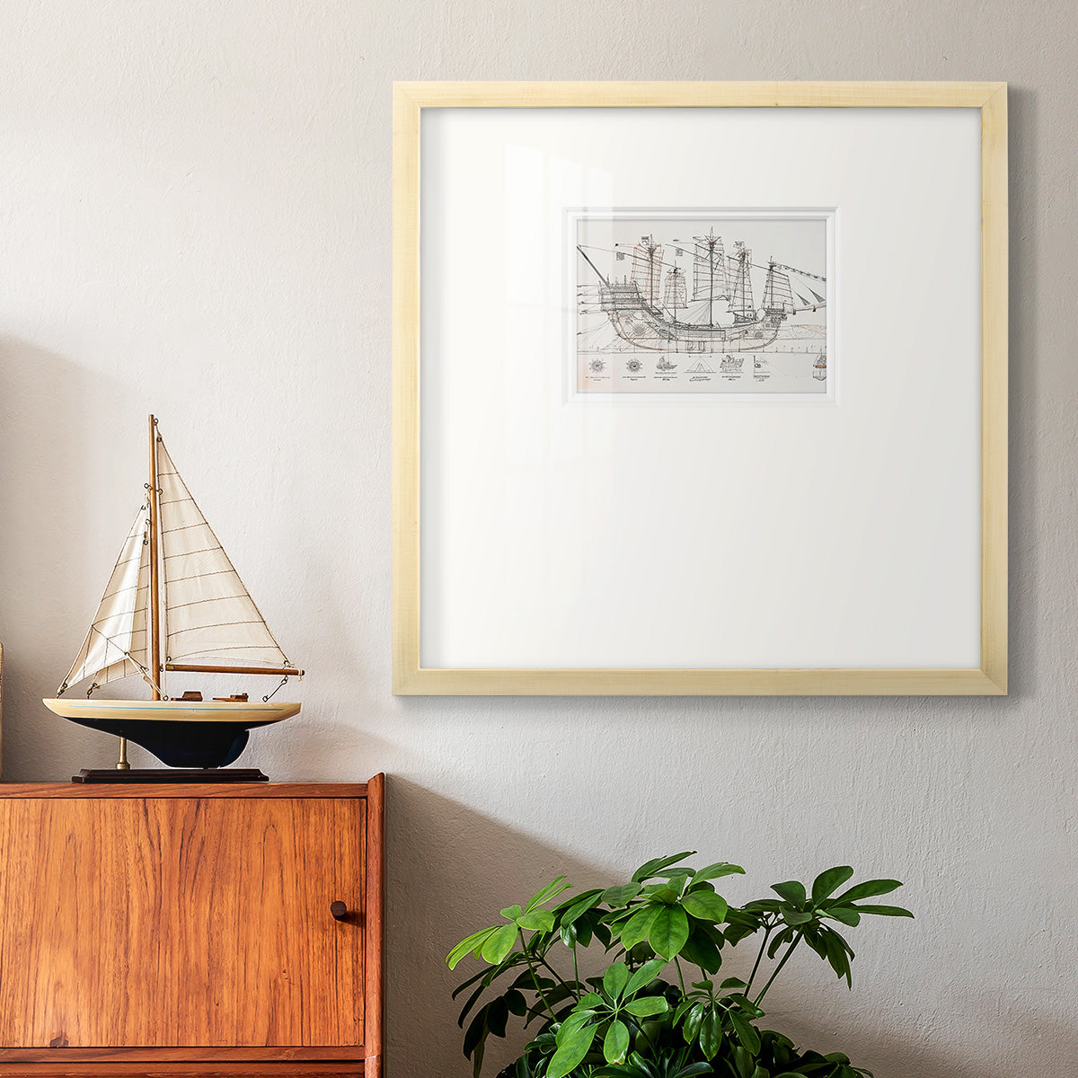 Frigate III Premium Framed Print Double Matboard