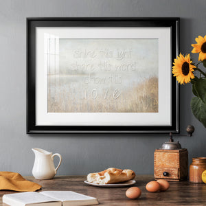 Shine His Light - Modern Framed Art Print