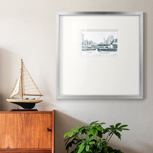 Ferryboats III Premium Framed Print Double Matboard
