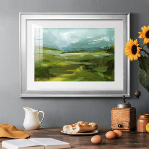 Emerald View II - Modern Framed Art Print