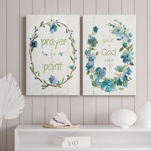 Prayer On Point Premium Gallery Wrapped Canvas - Ready to Hang - Set of 2 - 8 x 12 Each