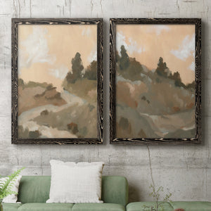 Hillside Walking Path I - Barnwood Framed Canvas Set