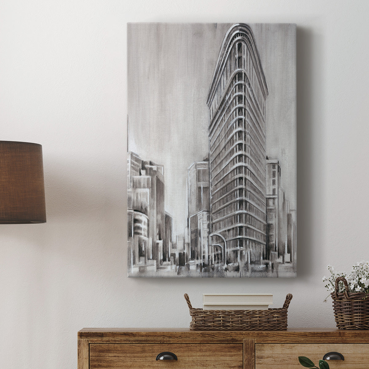 Art Deco Cityscape II Premium Gallery Wrapped Canvas - Ready to Hang