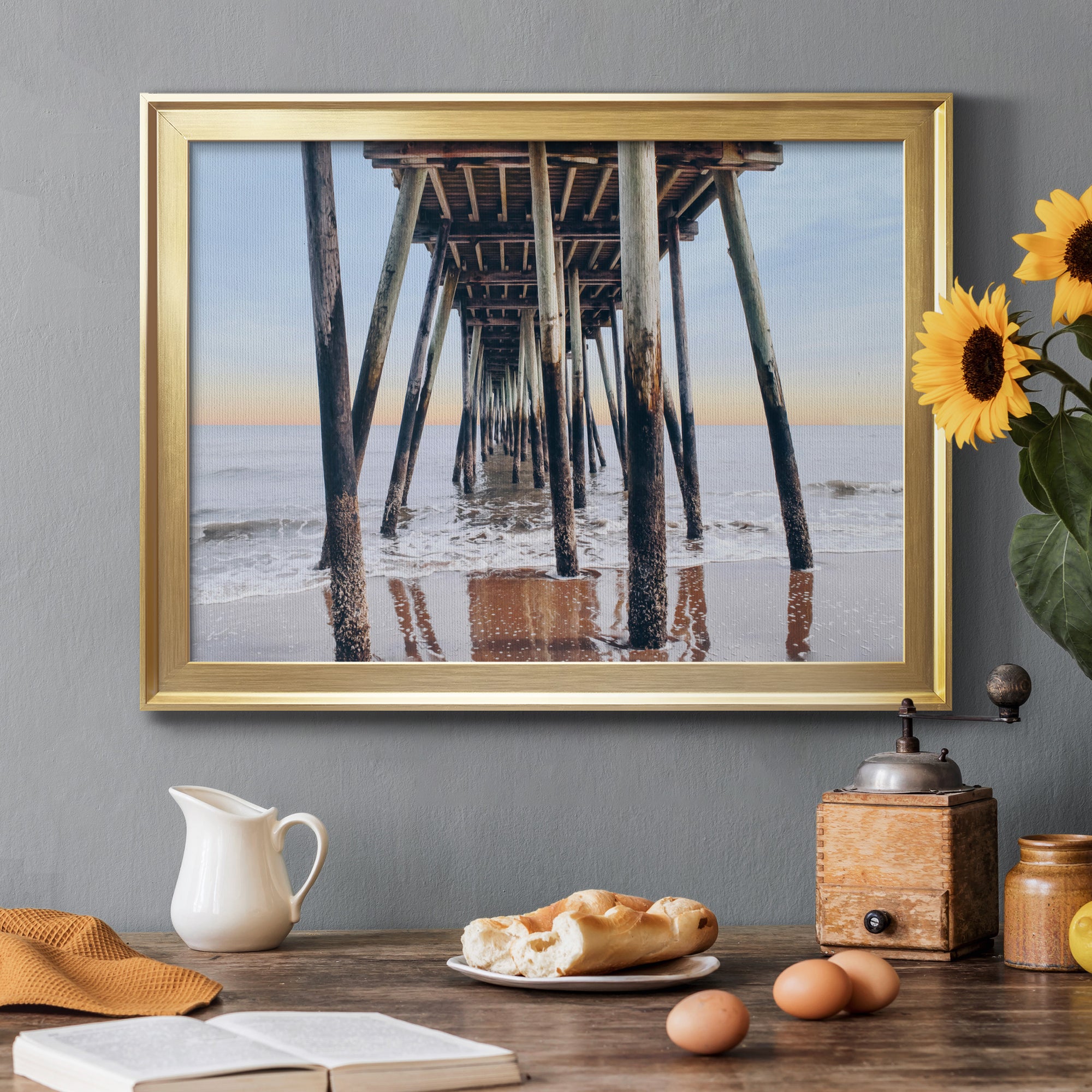 Under the Pier Premium Classic Framed Canvas - Ready to Hang