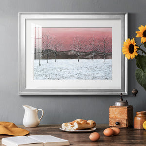 Sunset Snowfall I Premium Framed Print - Ready to Hang