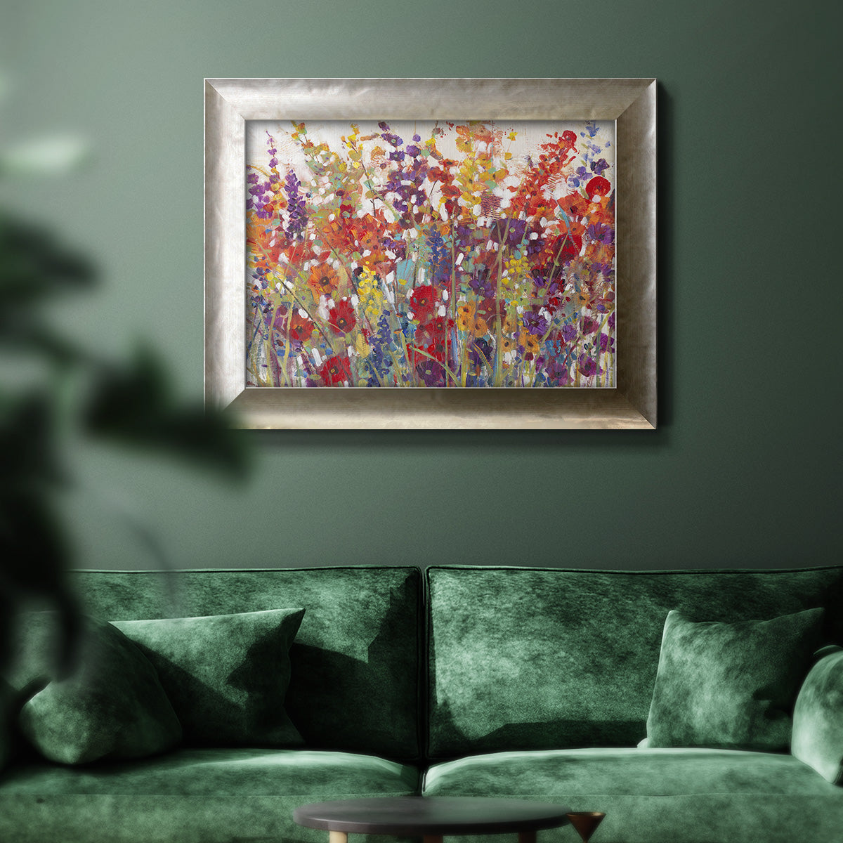 Variety of Flowers II Premium Framed Canvas- Ready to Hang