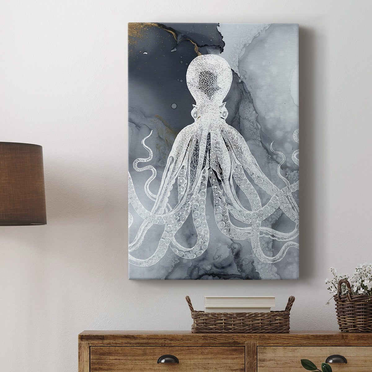 Octopus Ink I Premium Gallery Wrapped Canvas - Ready to Hang