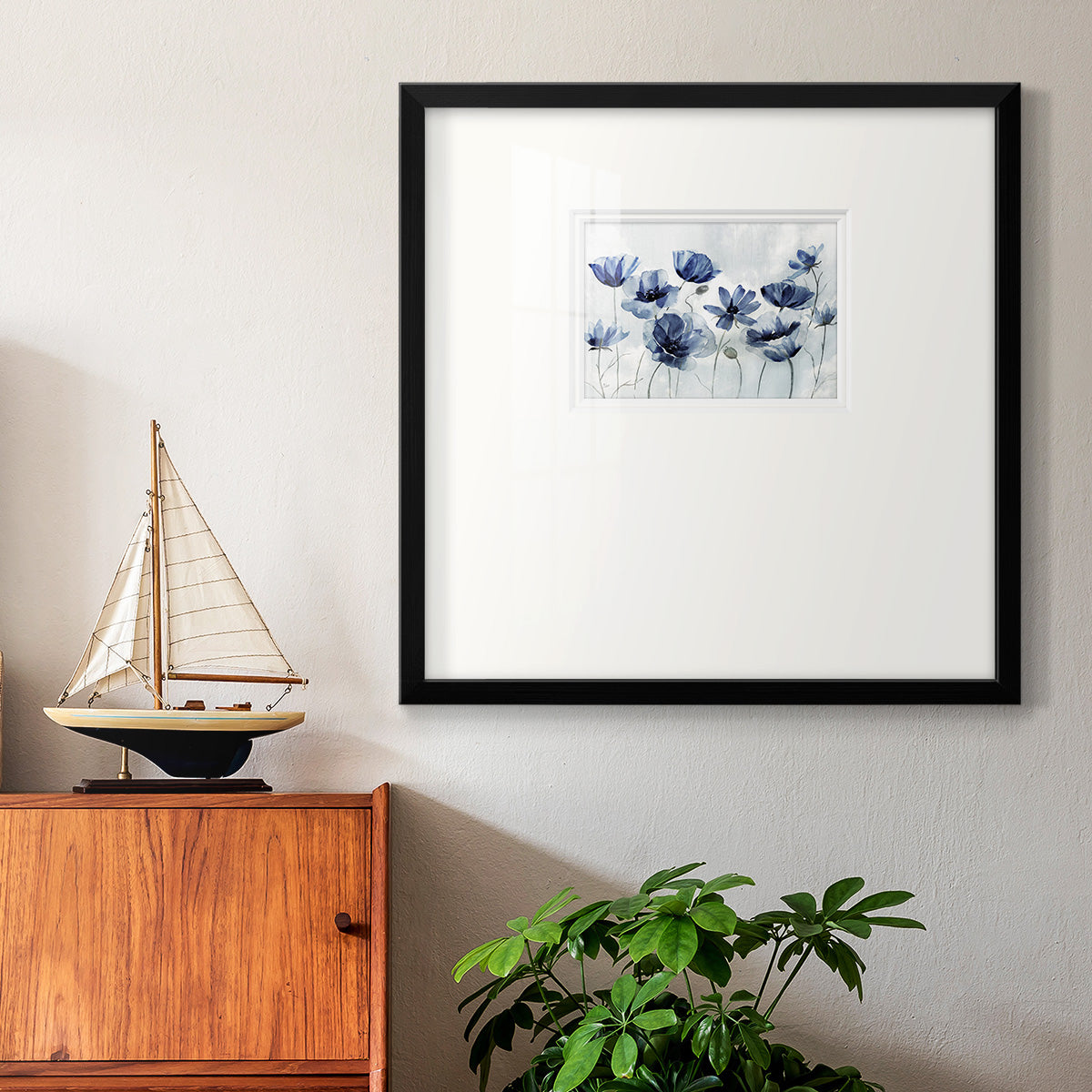 Indigo Spring Awakening Premium Framed Print Double Matboard