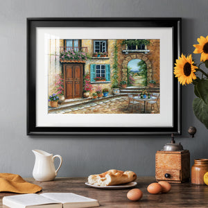 Tuscan Courtyard - Modern Framed Art Print