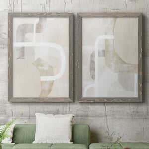 Quiet Affection I - Barnwood Framed Canvas Set
