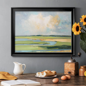 Pastel Horizon II - Modern Framed Canvas Print