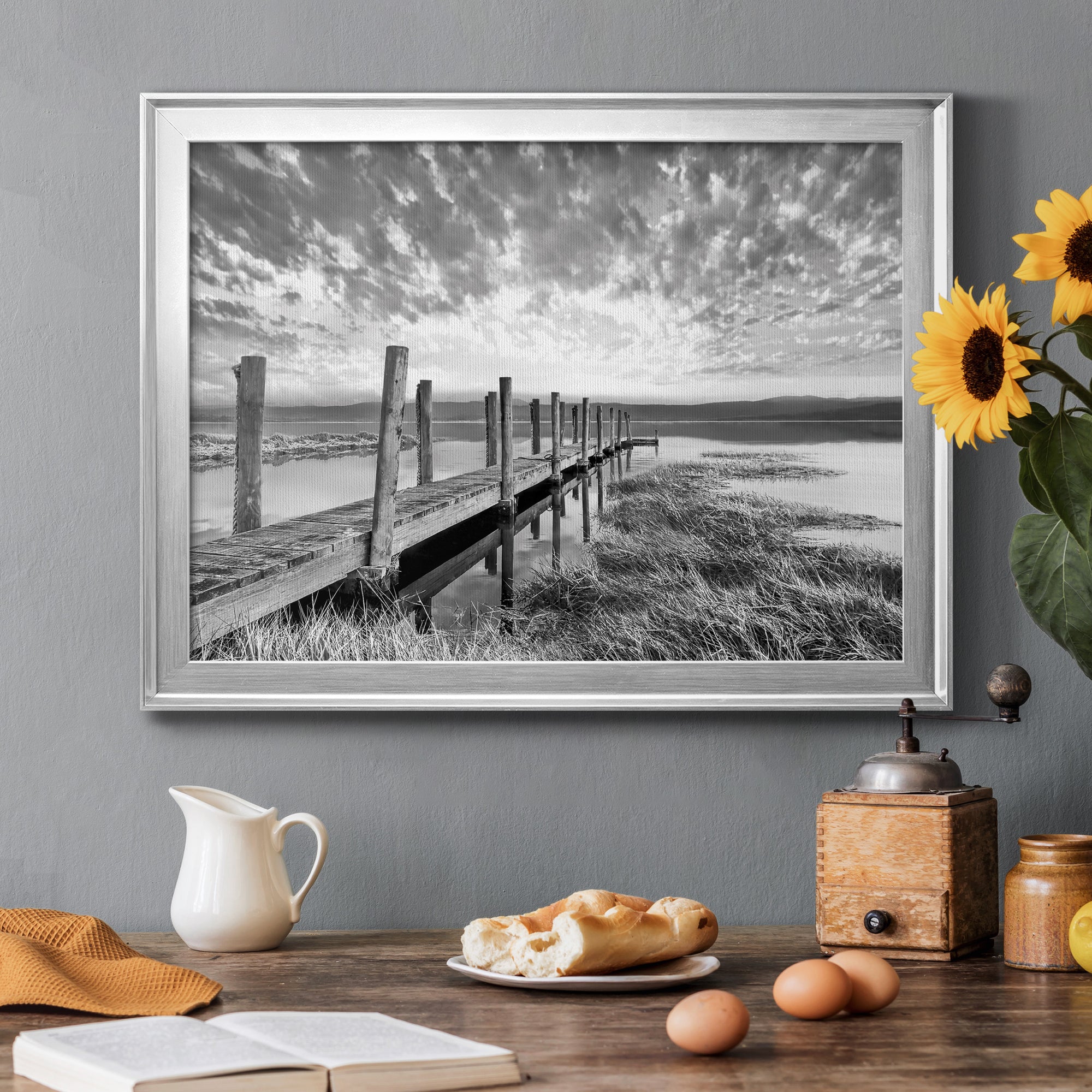 Sunset Contemplation Premium Classic Framed Canvas - Ready to Hang