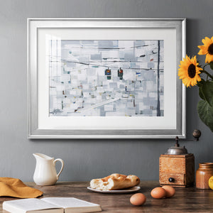 Stop on White - Modern Framed Art Print