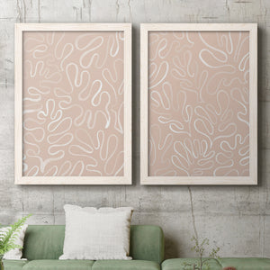 Matisse Pieces III - Barnwood Framed Canvas Set