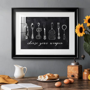 Choose Your Weapon - Modern Framed Art Print