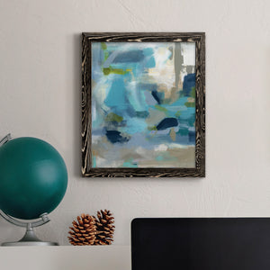 Circle the Beachfront - Barnwood Framed Canvas Print