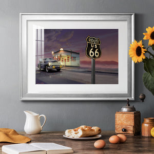 Route 66 - Modern Framed Art Print