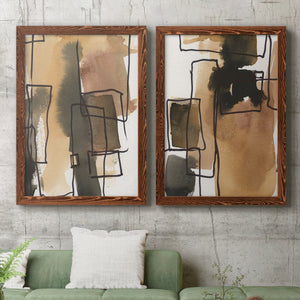 Retro Vibe III - Barnwood Framed Canvas Set