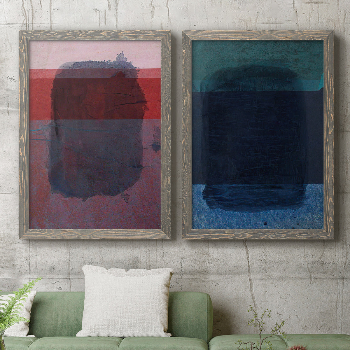 Remembering Rothko I - Premium Framed Canvas 2 Piece Set - Ready to Hang