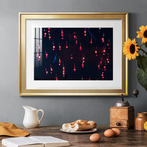 Crimson Constellation - Modern Framed Art Print