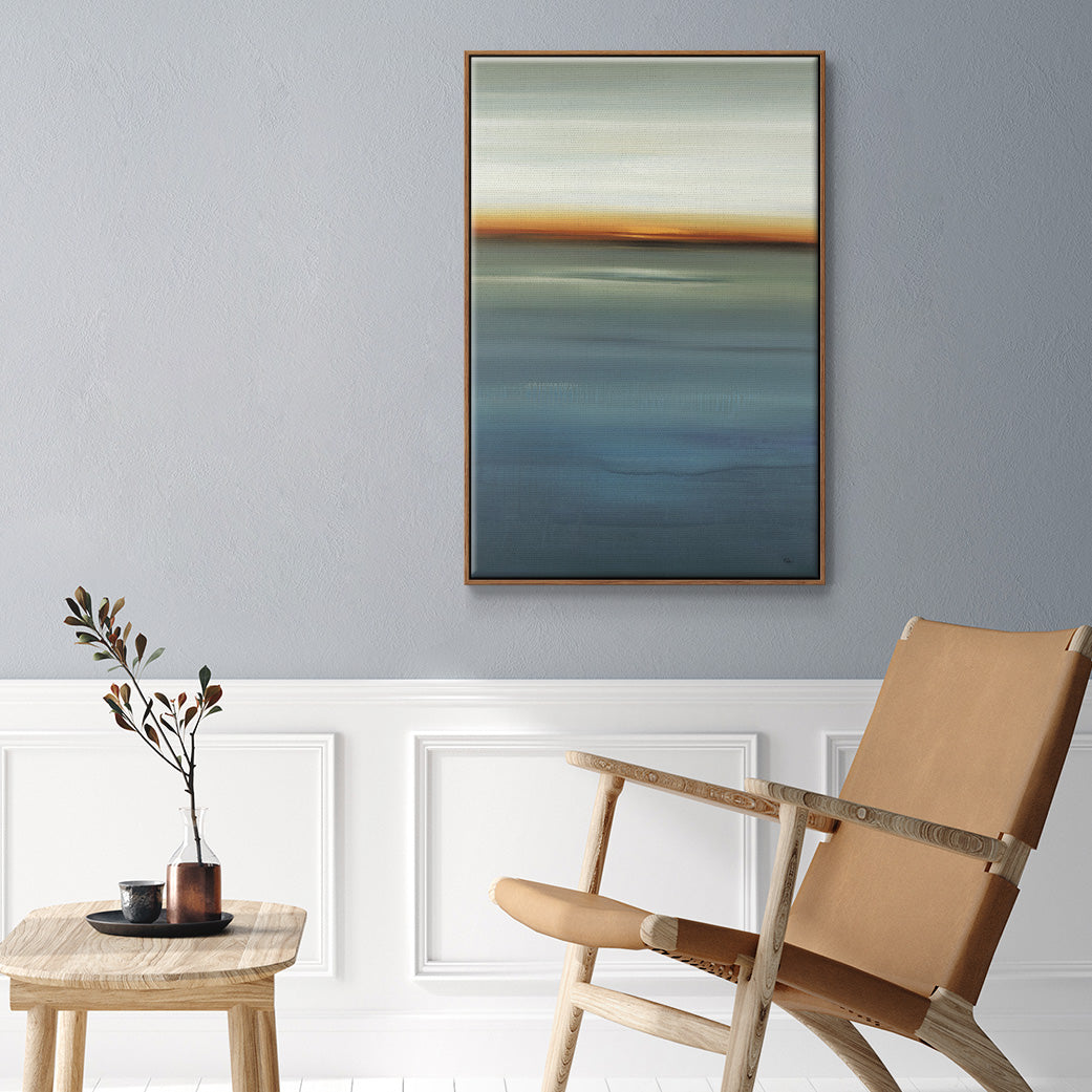 Beside the Blue I - Framed Premium Gallery Wrapped Canvas L Frame - Ready to Hang