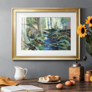 Rambling Blues - Modern Framed Art Print