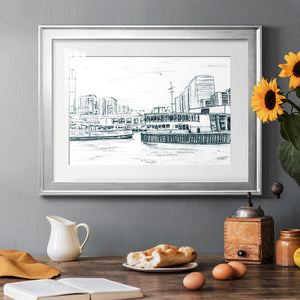 Ferryboats III - Modern Framed Art Print