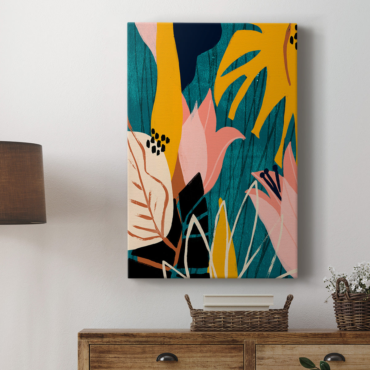 Lily Lagoon I Premium Gallery Wrapped Canvas - Ready to Hang
