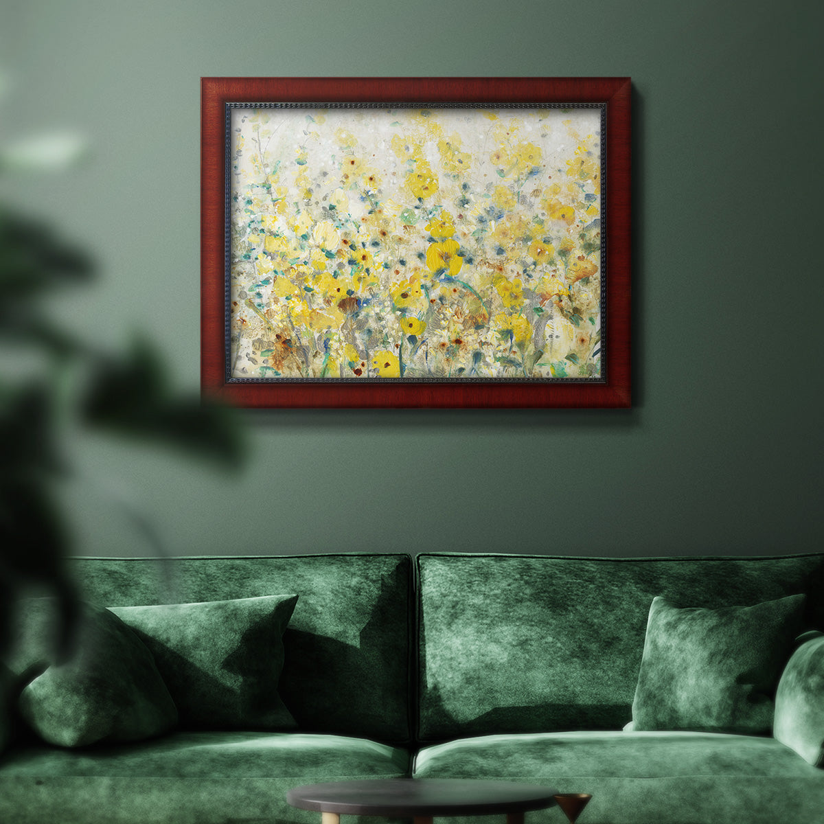 Cheerful Garden II Premium Framed Canvas- Ready to Hang