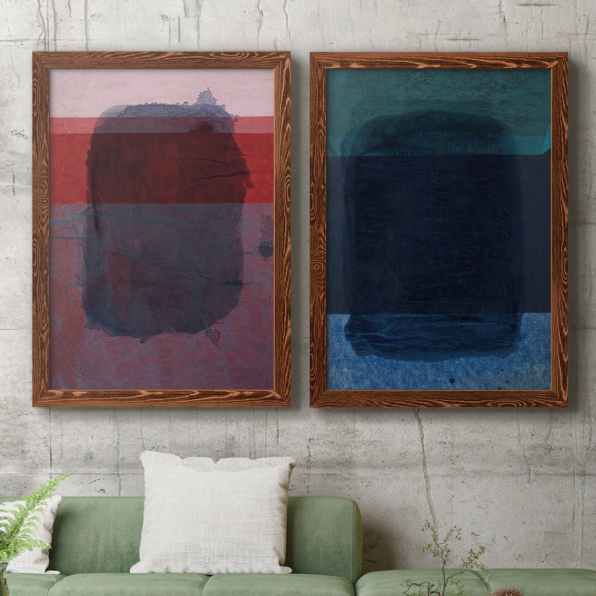 Remembering Rothko I - Premium Framed Canvas 2 Piece Set - Ready to Hang