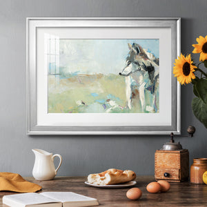 Lone Wolf - Modern Framed Art Print
