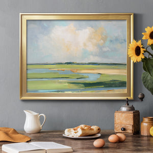 Pastel Horizon II - Modern Framed Canvas Print