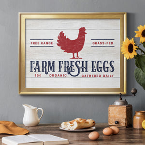 Farm Fresh Eggs - Modern Framed Canvas Print