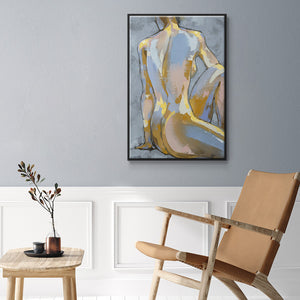 Grey Maiden II - Framed Premium Gallery Wrapped Canvas L Frame - Ready to Hang