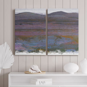 Majestic Mountains I Premium Gallery Wrapped Canvas - Ready to Hang - Set of 2 - 8 x 12 Each