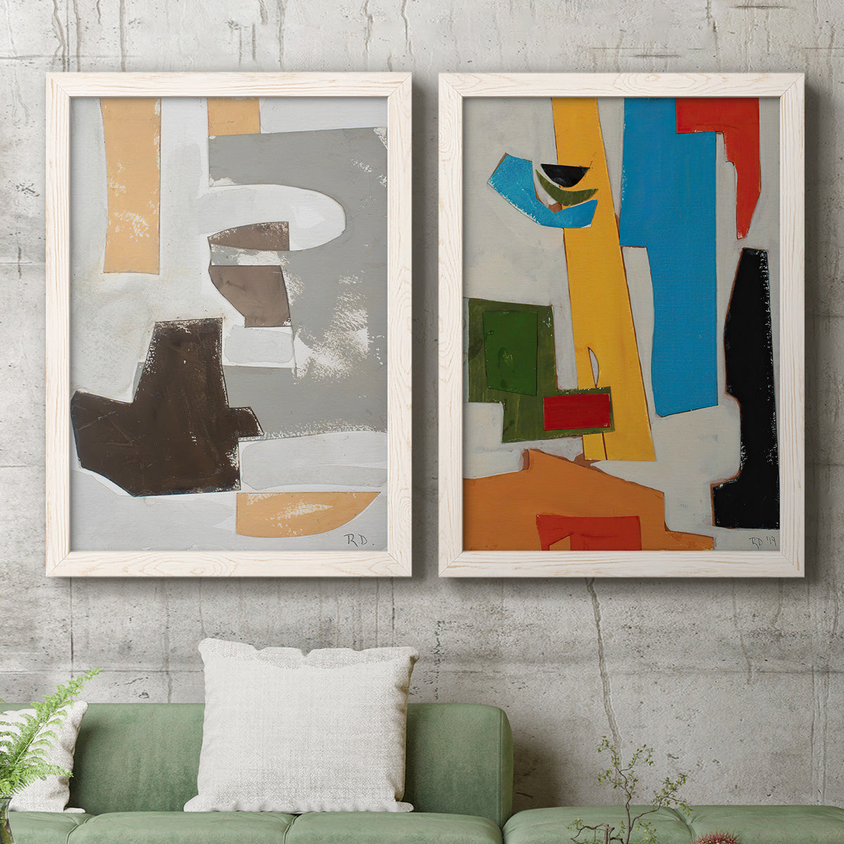 Andalusian Forms III - Premium Framed Canvas 2 Piece Set - Ready to Hang