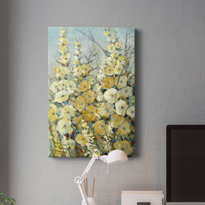 Cluster of Hollyhock II Premium Gallery Wrapped Canvas - Ready to Hang