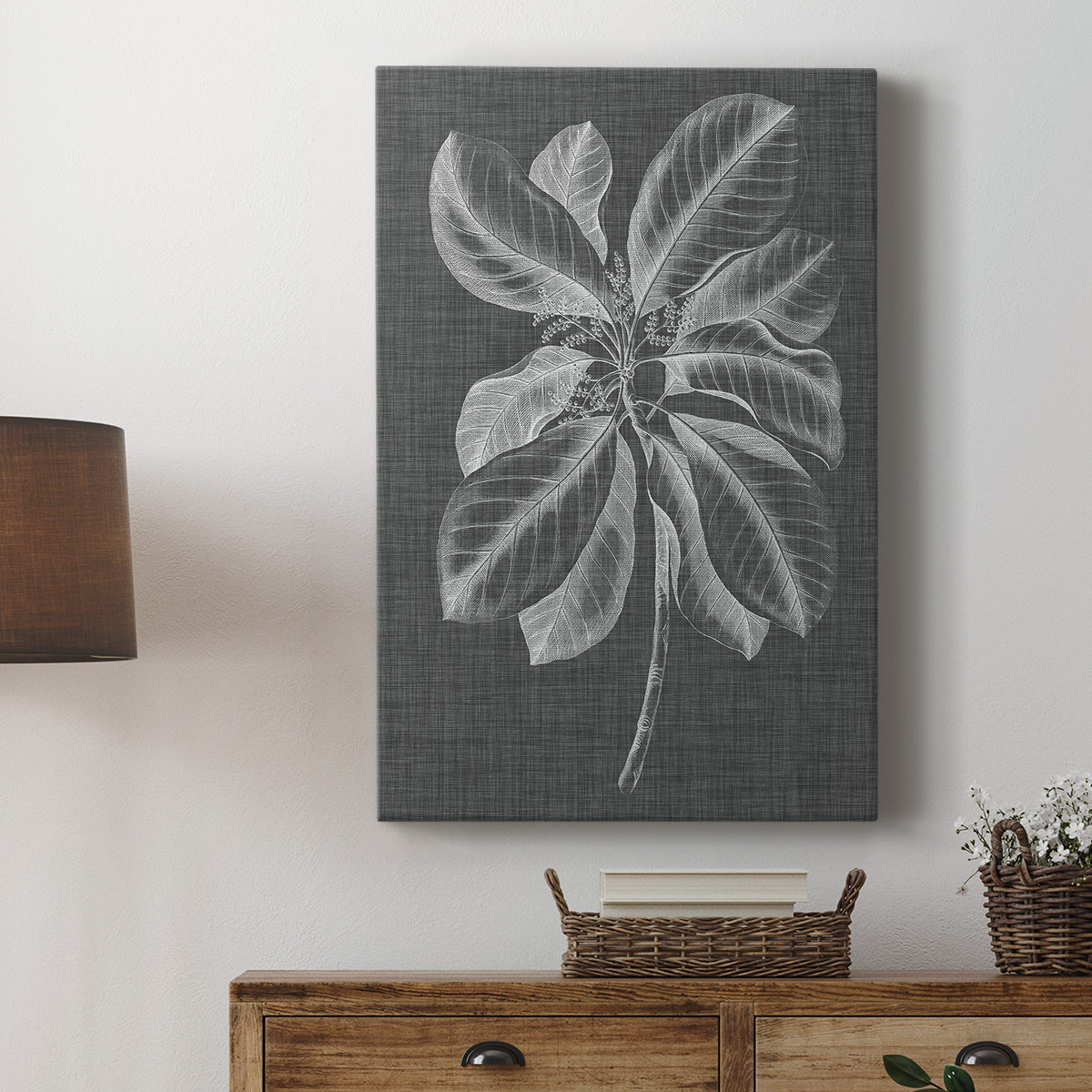 Graphic Foliage II Premium Gallery Wrapped Canvas - Ready to Hang