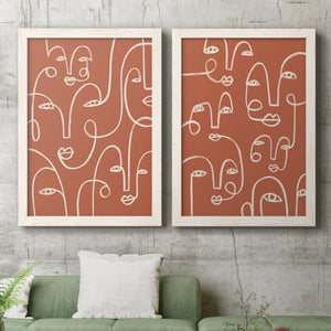 Connected Expressions I - Barnwood Framed Canvas Set