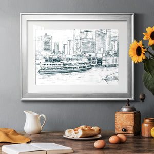 Ferryboats IV - Modern Framed Art Print