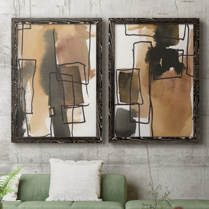 Retro Vibe III - Barnwood Framed Canvas Set