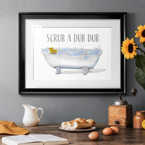 Scrub A Dub - Modern Framed Art Print