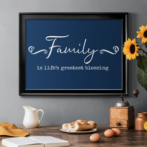 Family Greatest Blessing - Modern Framed Canvas Print