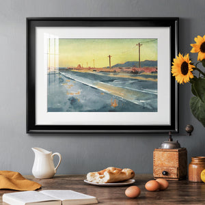 Deserted Highway I - Modern Framed Art Print